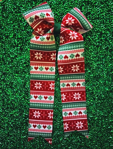 HOLIDAY PLAID RALLY BOW